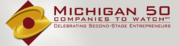 Michigan 50 Companies to Watch logo.